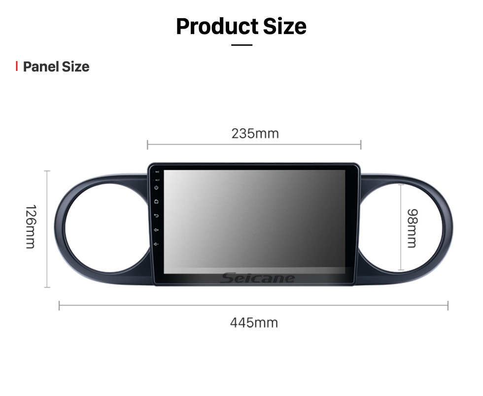 Seicane Andriod 11.0 HD Écran tactile 9 pouces 2007 2008 2009-2019 Système de navigation GPS Toyota Rumion / Avalon avec prise en charge Bluetooth Carplay