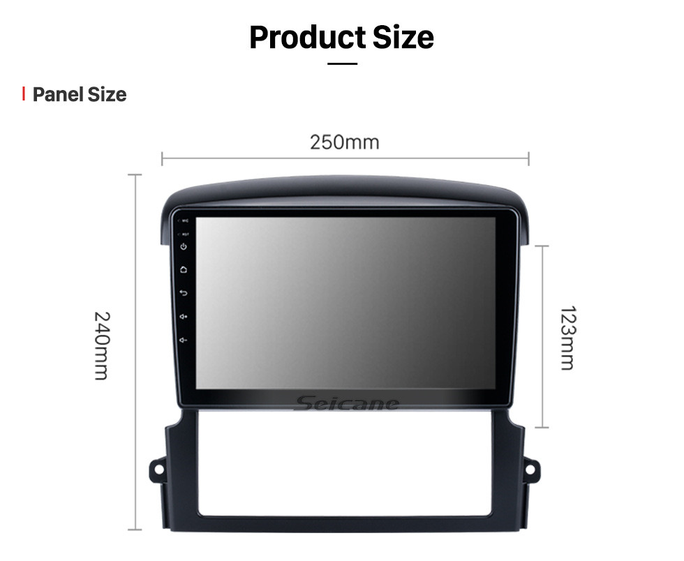 Seicane Android 11.0 HD Touchscreen 9 Zoll Für 2004-2008 KIA SORENTO Radio GPS Navigationssystem mit Bluetooth-Unterstützung Carplay