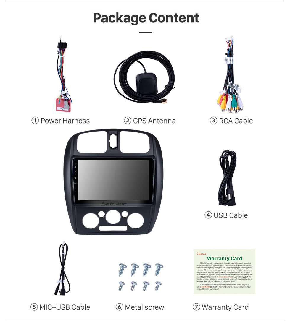 Seicane Android 11.0 HD Touchscreen 9 inch For 2002-2008 Mazda 323/FAW Harma Preema/Ford Laser Left-hand Driving car Radio GPS Navigation System with Bluetooth support Carplay Rear manual air Conditioner Seicane Android 11.0 HD Touchscreen 9 inch For 2002-2008 Mazda 323/FAW Harma Preema/Ford Laser Left-hand Driving car Radio GPS Navigation System with Bluetooth support Carplay Rear manual air Conditioner