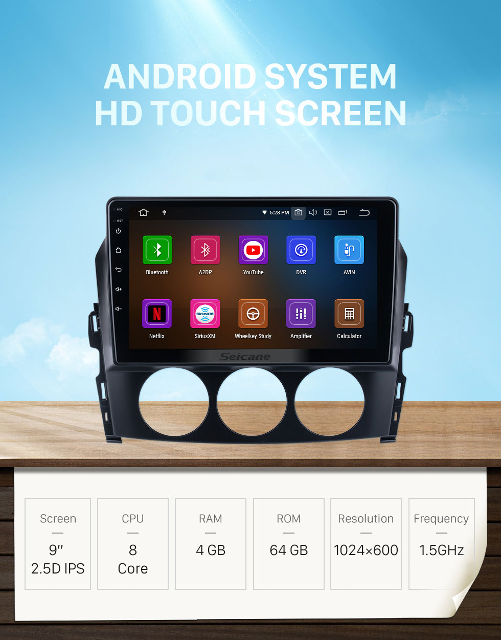 Seicane Andriod 10.0 HD Touchsreen 9 inch 2009 Mazda MX-5 GPS Navigation System with Bluetooth support Carplay Seicane Andriod 10.0 HD Touchsreen 9 inch 2009 Mazda MX-5 GPS Navigation System with Bluetooth support Carplay
