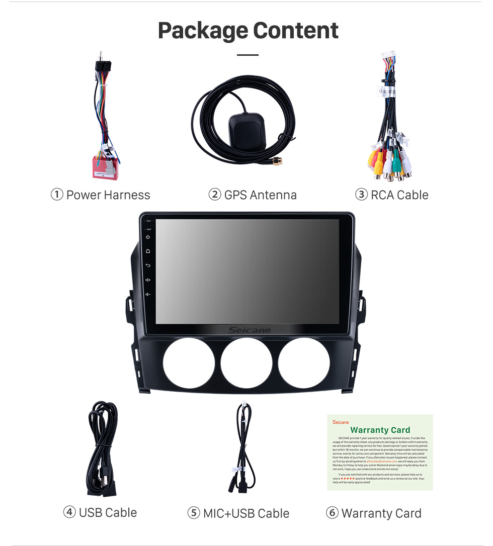 Seicane Andriod 10.0 HD Touchsreen 9 inch 2009 Mazda MX-5 GPS Navigation System with Bluetooth support Carplay Seicane Andriod 10.0 HD Touchsreen 9 inch 2009 Mazda MX-5 GPS Navigation System with Bluetooth support Carplay
