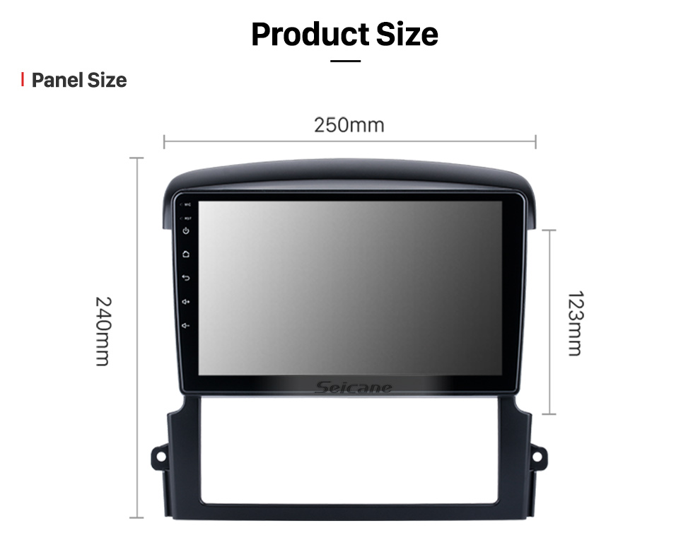 Seicane Android 12.0 HD Touchscreen 9 Zoll Für 2004-2008 KIA SORENTO Radio GPS Navigationssystem mit Bluetooth-Unterstützung Carplay