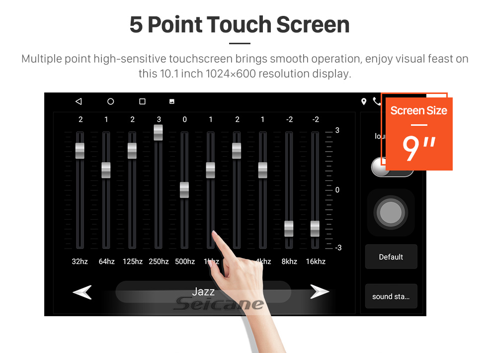 Seicane Andriod 10.0 HD écran tactile 9 pouces 2009 Mazda MX-5 Système de navigation GPS avec prise en charge Bluetooth Carplay