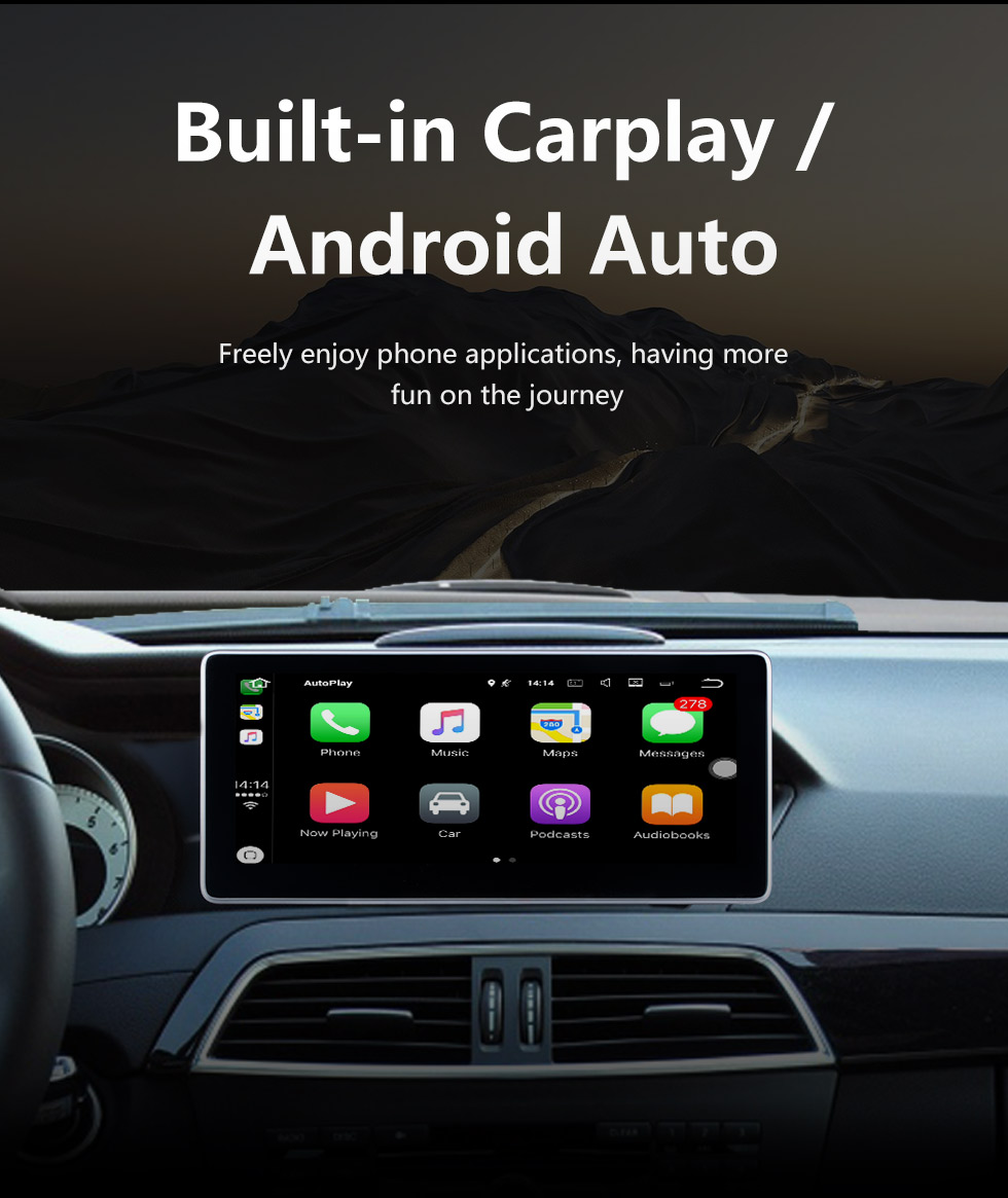 Seicane 10.25 inch Andriod 10.0 HD Touchsreen 2011-2014 Mercedes Benz C Class Left-hand Driving W204/S204 C180 C200 C220 C250 C260 C280 C300 C350 C400 C450 C43AMG C63AMG GPS Navigation System with Bluetooth support Carplay Seicane 10.25 inch Andriod 10.0 HD Touchsreen 2011-2014 Mercedes Benz C Class Left-hand Driving W204/S204 C180 C200 C220 C250 C260 C280 C300 C350 C400 C450 C43AMG C63AMG GPS Navigation System with Bluetooth support Carplay
