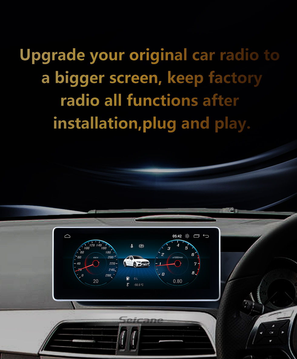 Seicane 10.25 inch Andriod 10.0 HD Touchsreen 2011-2014 Mercedes Benz C Class Right-hand Driving W204/S204 C180 C200 C220 C250 C260 C280 C300 C350 C400 C450 C43AMG C63AMG GPS Navigation System with Bluetooth support Carplay Seicane 10.25 inch Andriod 10.0 HD Touchsreen 2011-2014 Mercedes Benz C Class Right-hand Driving W204/S204 C180 C200 C220 C250 C260 C280 C300 C350 C400 C450 C43AMG C63AMG GPS Navigation System with Bluetooth support Carplay