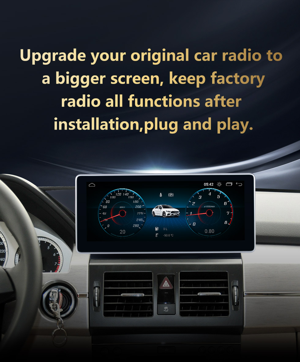 Seicane HD Touchscreen 10.25 inch Andriod 10.0 2009 2010 2011 2012 Mercedes Benz GLK car radio GPS Navigation System with Bluetooth support Carplay Seicane HD Touchscreen 10.25 inch Andriod 10.0 2009 2010 2011 2012 Mercedes Benz GLK car radio GPS Navigation System with Bluetooth support Carplay