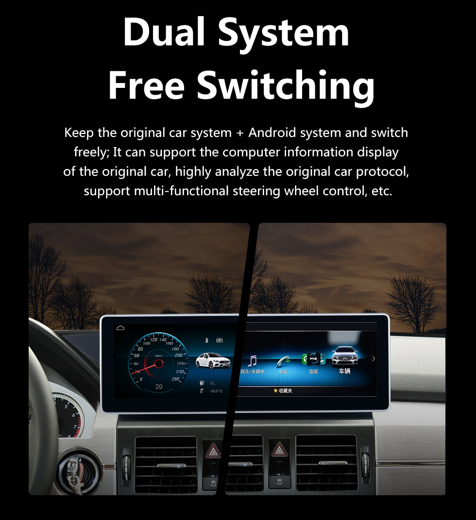 Seicane HD Touchscreen 10.25 inch Andriod 10.0 2009 2010 2011 2012 Mercedes Benz GLK car radio GPS Navigation System with Bluetooth support Carplay Seicane HD Touchscreen 10.25 inch Andriod 10.0 2009 2010 2011 2012 Mercedes Benz GLK car radio GPS Navigation System with Bluetooth support Carplay