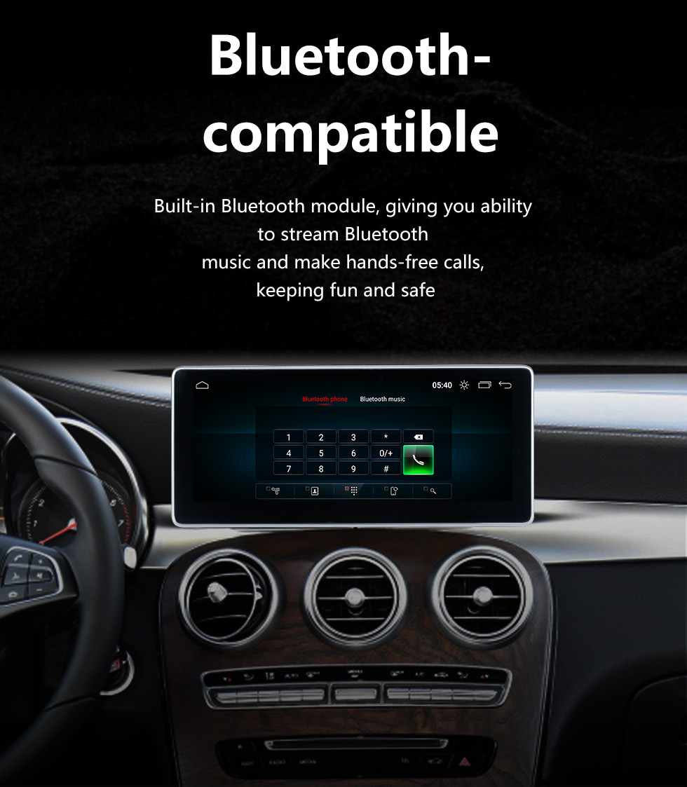 Seicane Andriod 10.0 HD Touchsreen 10.25 Zoll 2015-2019 Mercedes Benz C GLC GPS-Navigationssystem mit Bluetooth-Unterstützung Carplay