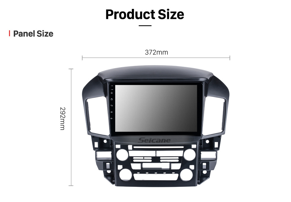 Seicane Android 10.0 HD Écran tactile 9 pouces 2009-2017 Toyota 4 Runner Radio Système de navigation GPS avec support Bluetooth Carplay