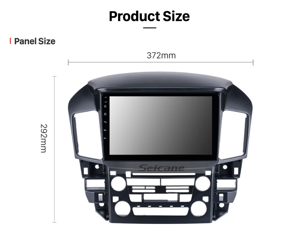 Seicane Pantalla táctil HD de 9 pulgadas 1997 Toyota Harrier Car Radio Android 11.0 Sistema de navegación GPS con soporte Bluetooth Carplay