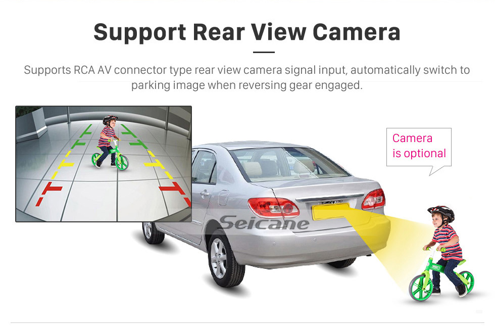 Seicane Android 10.0 HD Сенсорный экран 9 дюймов Для 2014-2017 Honda Amaze Radio GPS-навигационная система с поддержкой Bluetooth Carplay Задняя камера