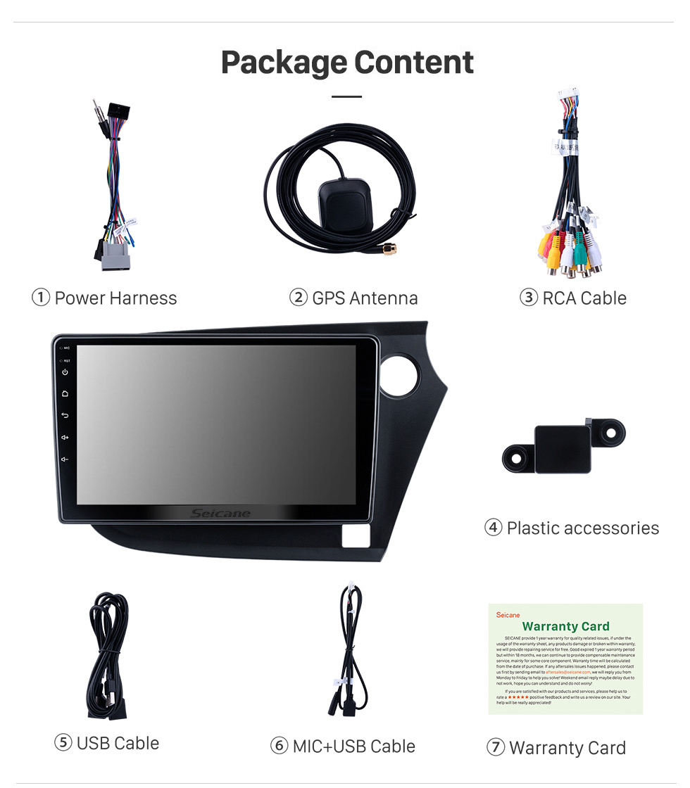 Seicane Andriod 11.0 HD Touchscreen 9 inch 2009 Honda Insight Right-hand Driving car radio GPS Navigation System with Bluetooth support Carplay Seicane Andriod 11.0 HD Touchscreen 9 inch 2009 Honda Insight Right-hand Driving car radio GPS Navigation System with Bluetooth support Carplay