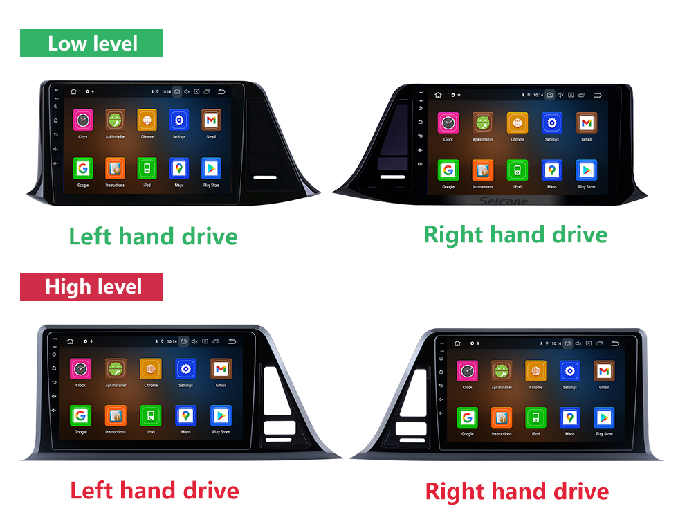 Seicane Carplay Écran tactile HD de 10,1 pouces Android 12.0 pour 2018 2019 ROEWE Ei5 Navigation GPS Android Prise en charge de l&amp;#39;unité principale automatique DAB + OBDII WiFi Commande au volant