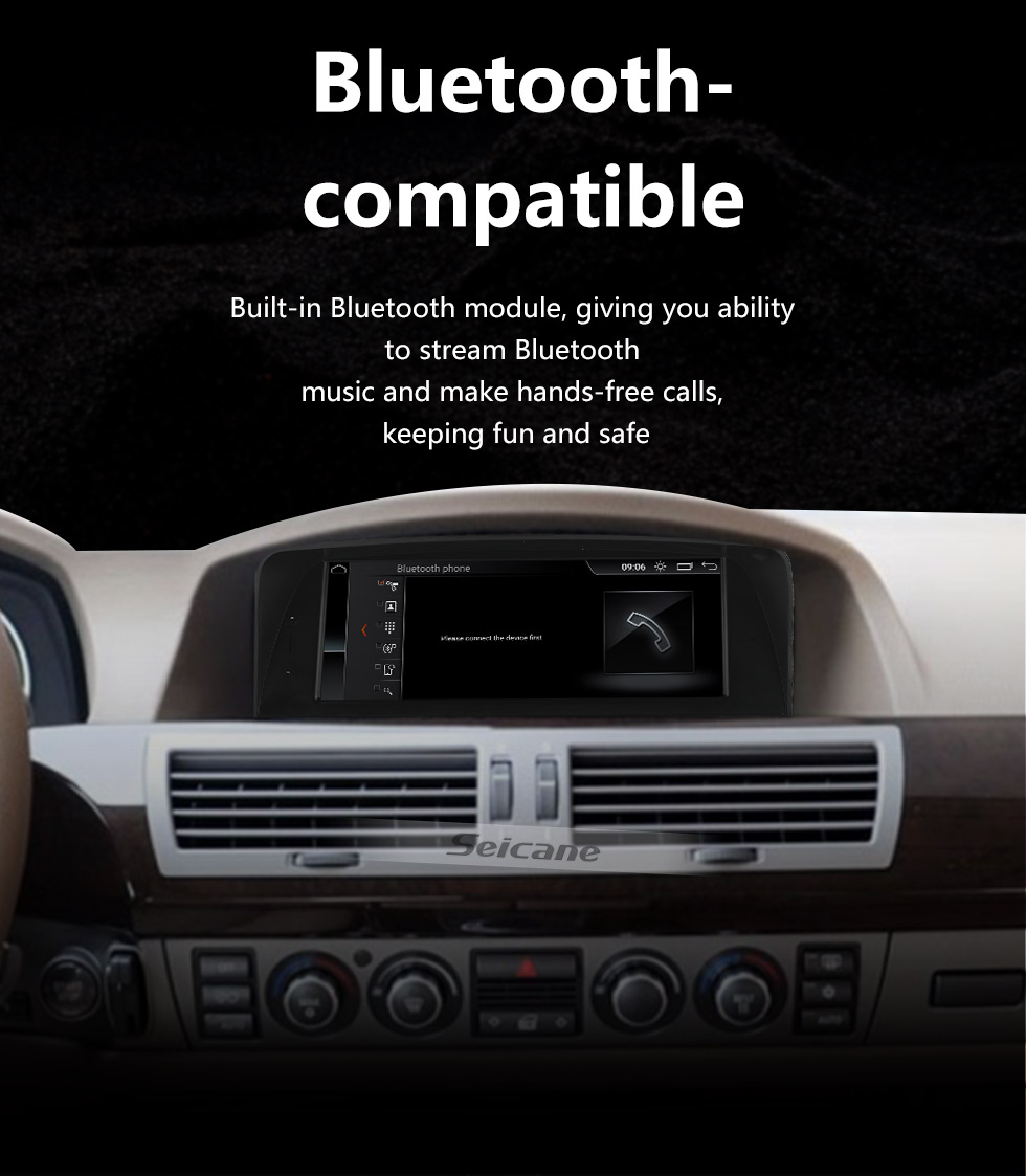 Seicane Android 10.0 für 2004-2007 2008 2009 BMW 7er E65 E66 E92 CCC Radio GPS Navigationssystem mit 8,8 Zoll HD Touchscreen Bluetooth Unterstützung Carplay HD Digital TV