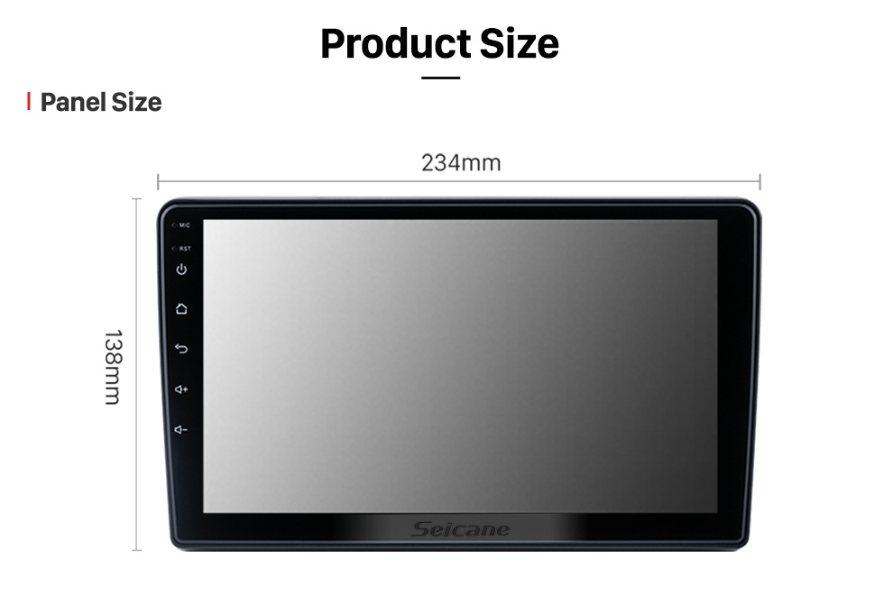 Seicane Android 10.0 HD Touchscreen de 9 polegadas para 2004-2008 KIA SORENTO Rádio Sistema de navegação GPS com suporte para Bluetooth Carplay