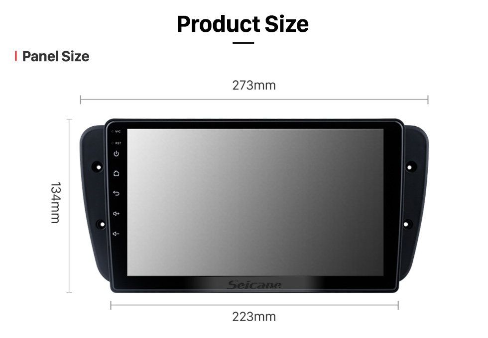 Seicane Android 13.0 HD Touch Screen 9 polegadas para 2008-2015 SEAT IBIZA sistema de navegação GPS com suporte Bluetooth Carplay