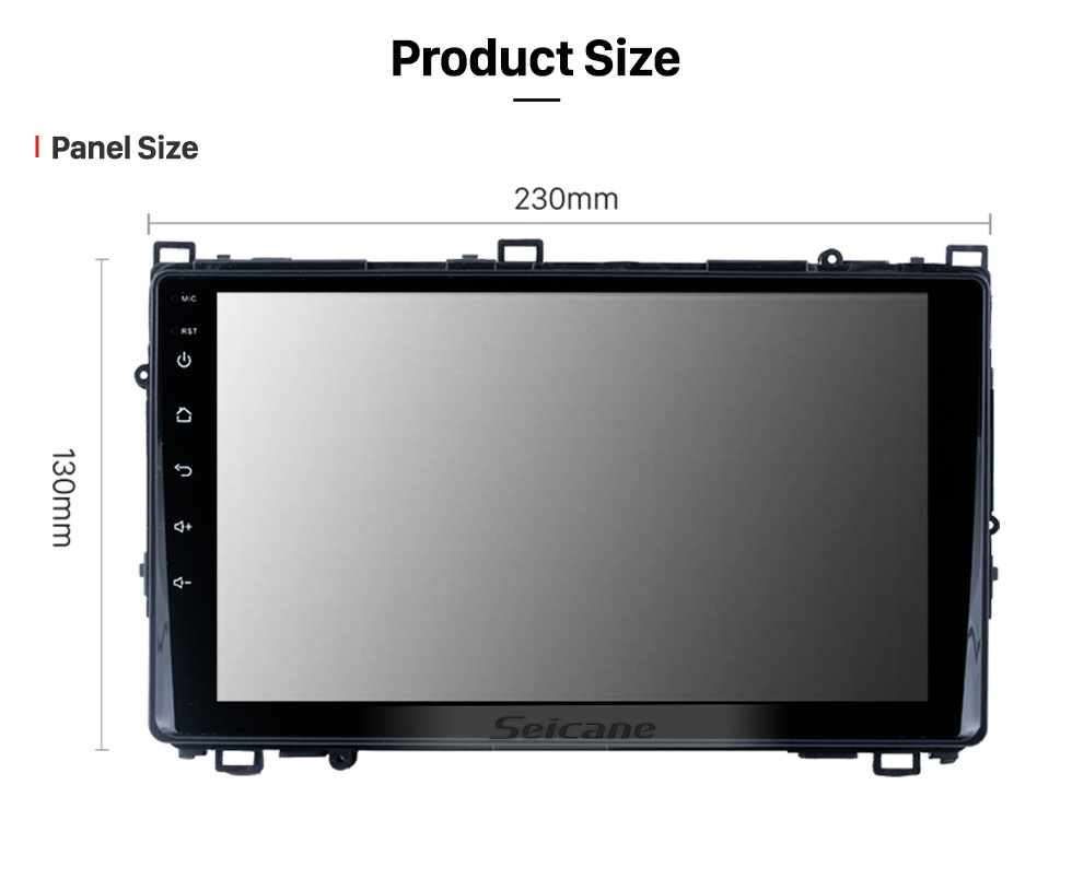 Seicane 9 inch Andriod 11.0 HD Touchscreeen Universal Radio for Toyota Corolla car GPS Navigation with Bluetooth System support Carplay