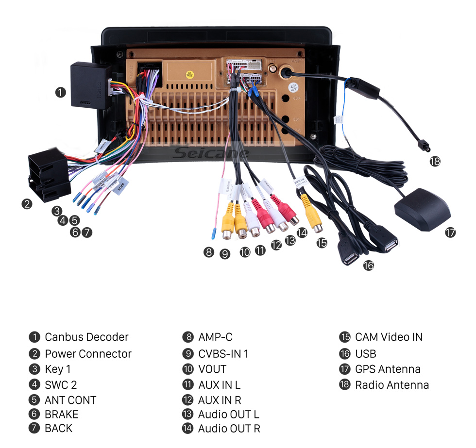 Seicane Pantalla táctil HD de 9 pulgadas Android 10.0 para 2020 VW Volkswagen Variant radio de coche con sistema de navegación GPS Bluetooth Carplay