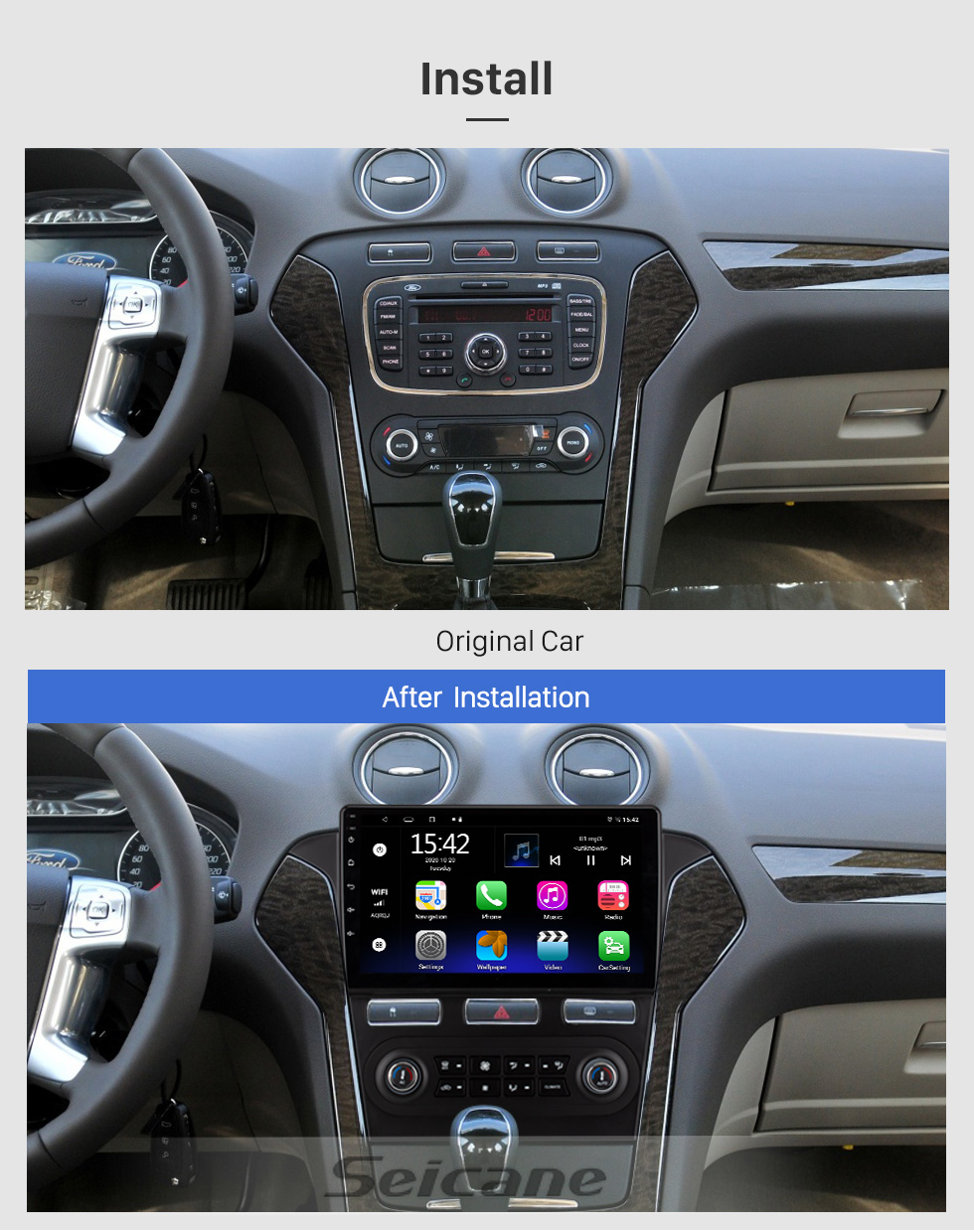 Seicane Android 10.0 Pantalla táctil HD de 10.1 pulgadas para 2020 MITSUBISHI PAJERO SPORT Radio Sistema de navegación GPS con soporte Bluetooth Cámara trasera Carplay