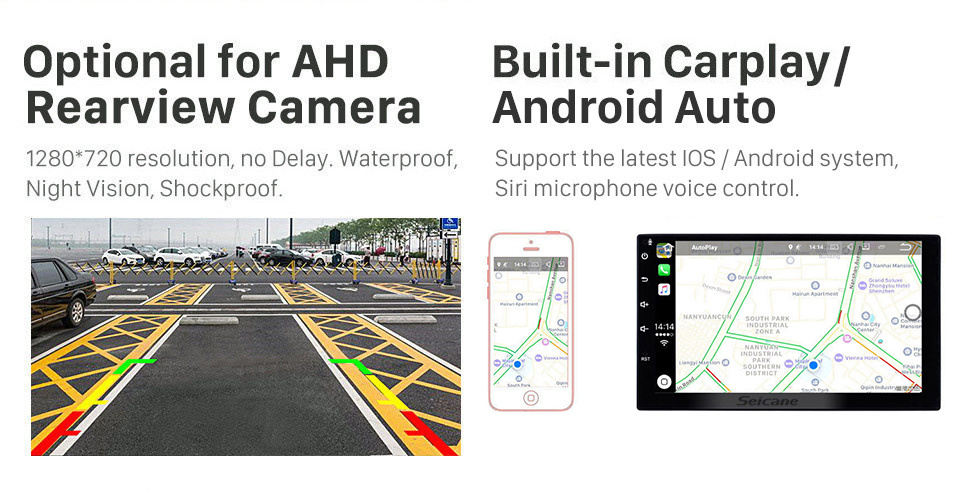 Seicane Android 13.0 para 2008-2015 SEAT IBIZA Radio Sistema de navegación GPS de 9 pulgadas con Bluetooth HD Pantalla táctil Carplay compatible con DSP