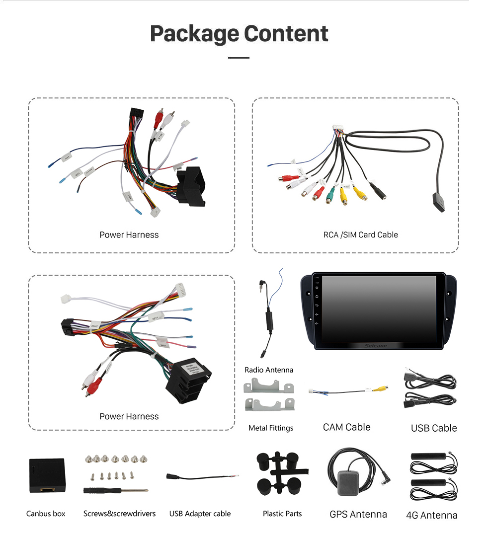 Seicane Android 13.0 para 2008-2015 SEAT IBIZA Radio Sistema de navegación GPS de 9 pulgadas con Bluetooth HD Pantalla táctil Carplay compatible con DSP