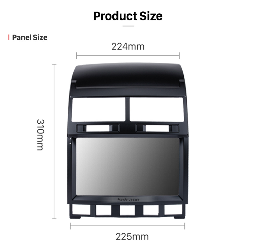 Seicane Tela sensível ao toque HD de 9 polegadas Android 13.0 para rádio de carro VW Volkswagen Touareg 2004-2010 com sistema de navegação GPS Bluetooth Carplay