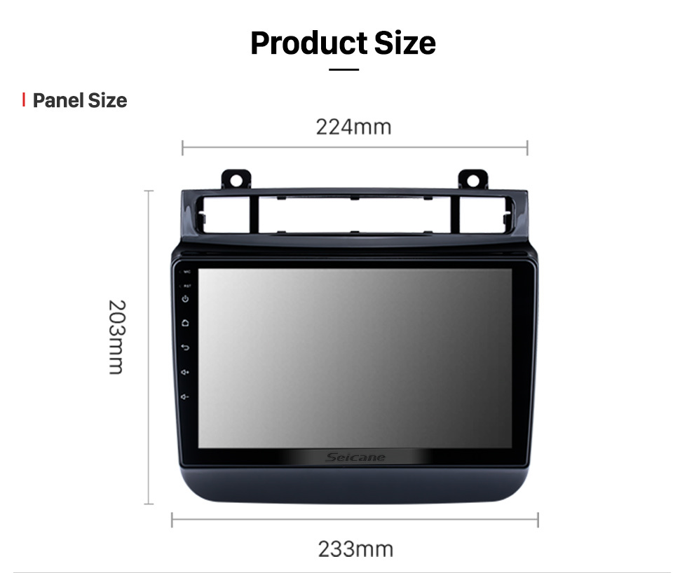 Seicane 9 polegadas HD Touchscreen Android 12.0 Para 2011-2017 2018 VW Volkswagen Touareg rádio do carro com sistema de navegação GPS Bluetooth Carplay