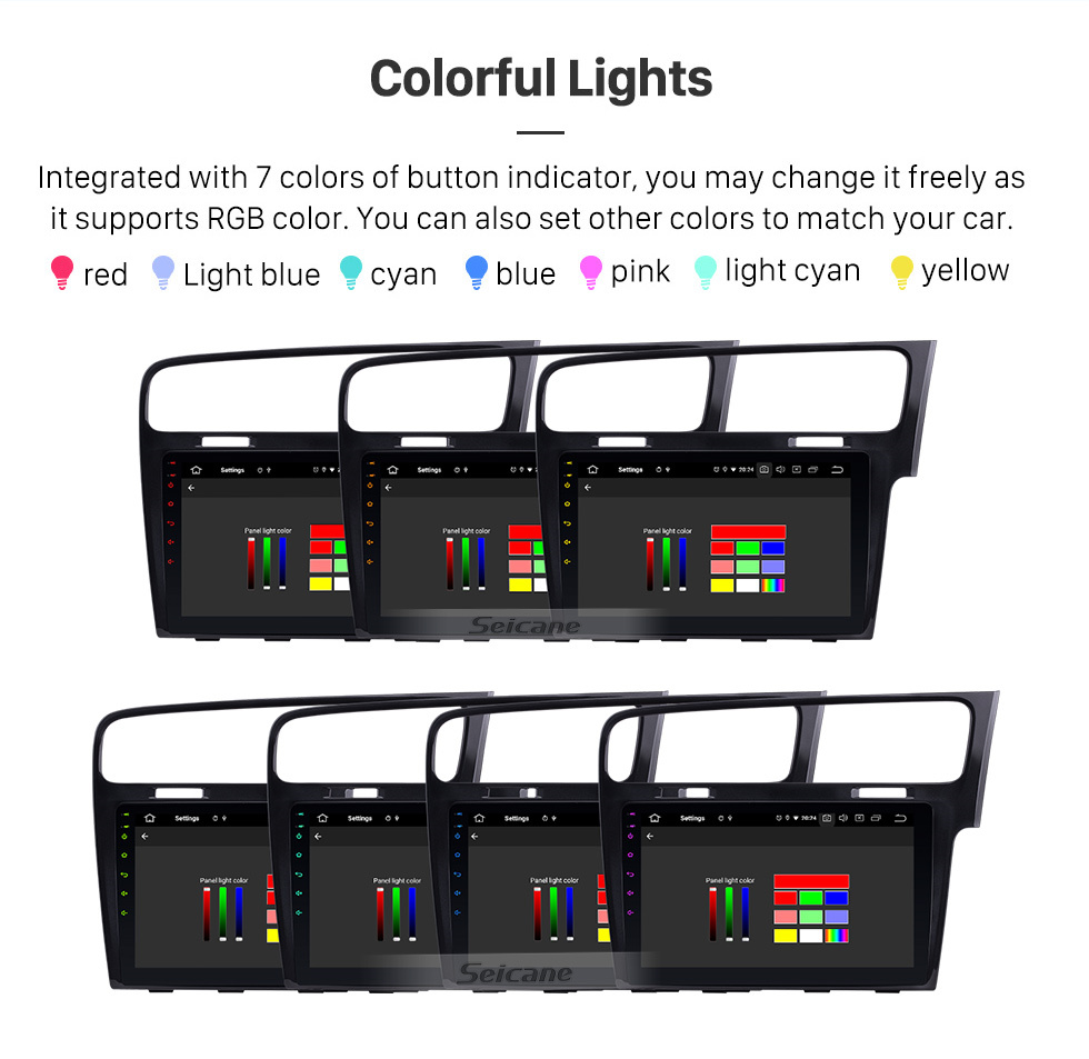 Seicane 10,1 Zoll Android 11.0 Für 2013 2014 2015 VW Volkswagen GOLF 7 RHD Radio GPS Navigationssystem Bluetooth HD Touchscreen Carplay