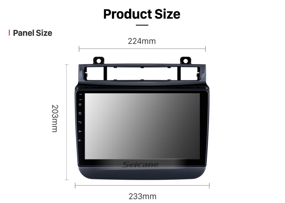 Seicane Pantalla táctil HD de 9 pulgadas Android 13.0 para 2011-2017 2018 Nuevo VW Volkswagen Touareg Radio estéreo para automóvil con sistema de navegación GPS Bluetooth Carplay Android auto