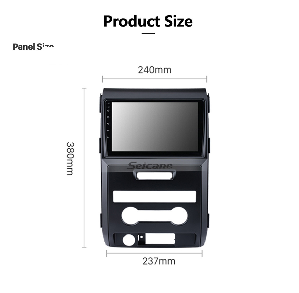 Seicane Android 13.0 HD Écran tactile 9 pouces Pour 2010 FORD F150 / Raptor LHD Version Hign Autoradio Système de navigation GPS avec prise en charge Bluetooth Carplay Climatiseur manuel arrière Seicane Android 13.0 HD Écran tactile 9 pouces Pour 2010 FORD F150 / Raptor LHD Version Hign Autoradio Système de navigation GPS avec prise en charge Bluetooth Carplay Climatiseur manuel arrière