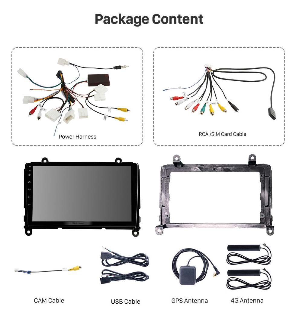 Seicane 9 pulgadas Android 11.0 para 2015-2018 SOUEAST DX7 Sistema de navegación GPS estéreo con cámara compatible con Bluetooth Carplay