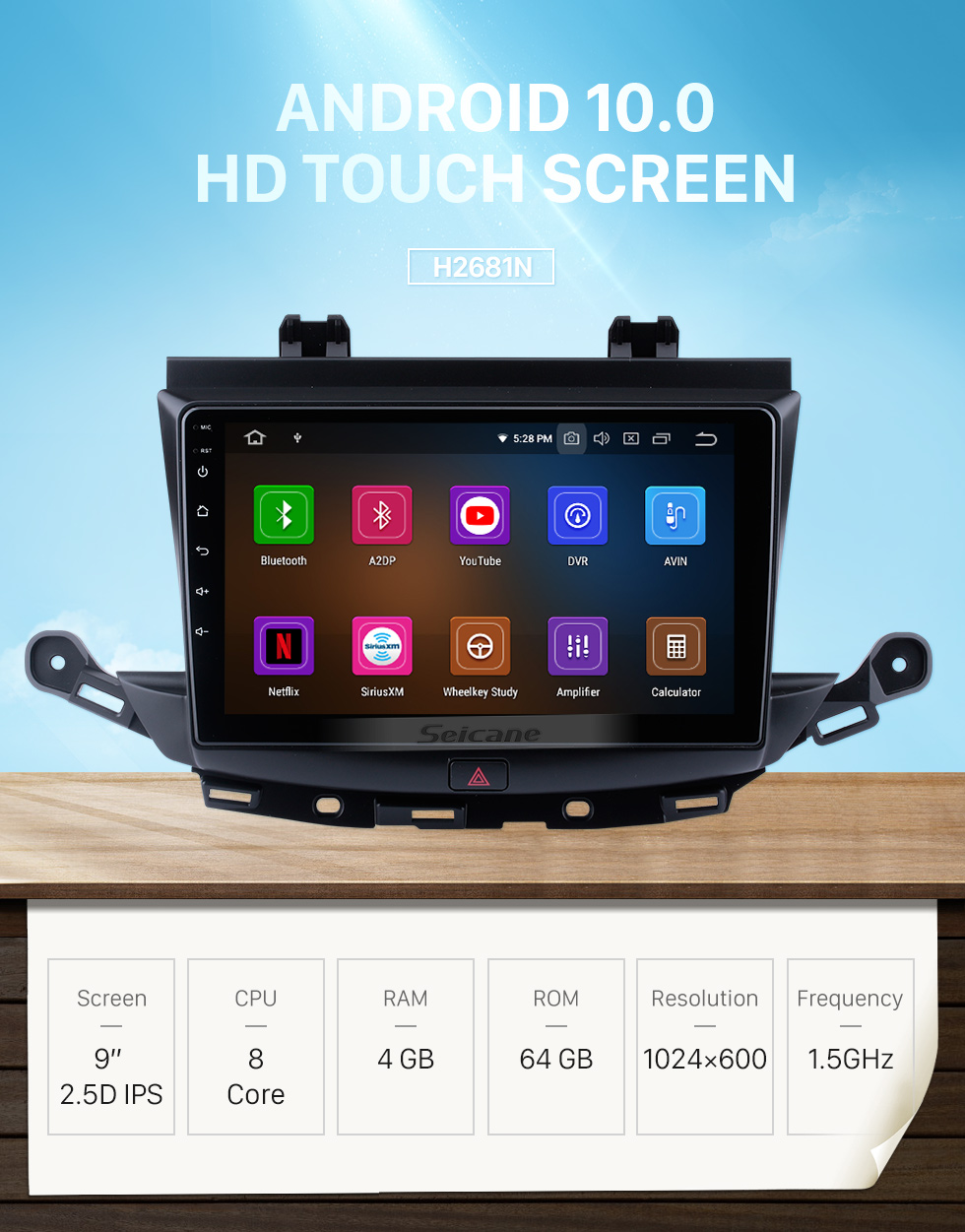 Seicane Andriod 10.0 HD Touchscreen 9 Zoll 2002-2006 Buick Regal Linkslenker Autoradio GPS-Navigationssystem mit Bluetooth-Unterstützung Carplay Seicane Andriod 10.0 HD Touchscreen 9 Zoll 2002-2006 Buick Regal Linkslenker Autoradio GPS-Navigationssystem mit Bluetooth-Unterstützung Carplay