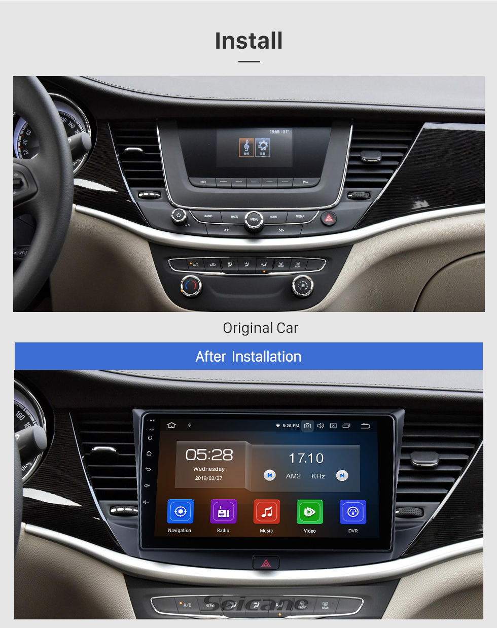 Seicane Andriod 10.0 HD Touchscreen 9 Zoll 2002-2006 Buick Regal Linkslenker Autoradio GPS-Navigationssystem mit Bluetooth-Unterstützung Carplay Seicane Andriod 10.0 HD Touchscreen 9 Zoll 2002-2006 Buick Regal Linkslenker Autoradio GPS-Navigationssystem mit Bluetooth-Unterstützung Carplay