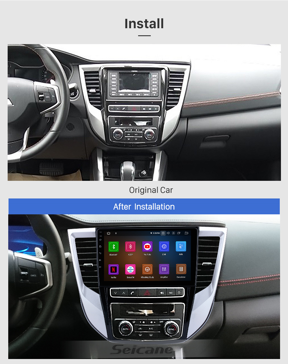 Seicane 9 polegadas Android 11.0 2020 Mitsubishi Grand Lancer HD Touchscreen Rádio de navegação GPS com USB Carplay Bluetooth WIFI com suporte 4G DVD Player Mirror Link