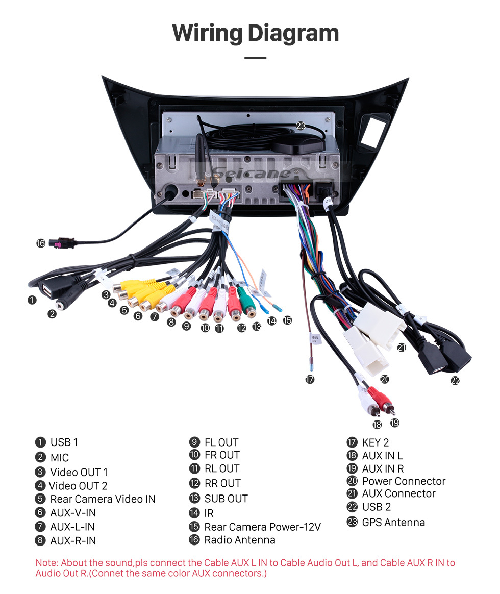 Seicane OEM Android 11.0 для 2001-2007 Mitsubishi Lancer LHD Radio с Bluetooth 9-дюймовый сенсорный HD-экран Система GPS-навигации Поддержка Carplay DSP