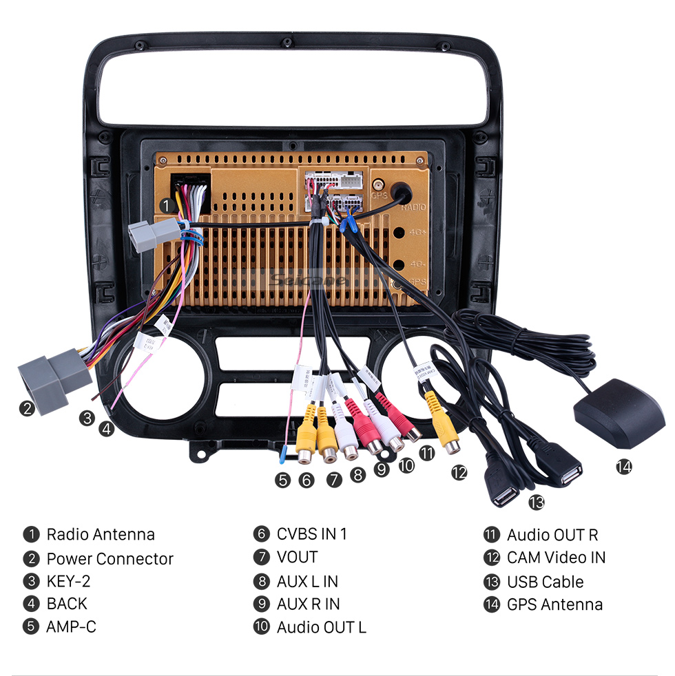 Seicane Para 2001-2004 Honda Stream Radio Android 10.0 HD Touchscreen Sistema de navegação GPS de 9 polegadas com WIFI Bluetooth compatível com Carplay DVR