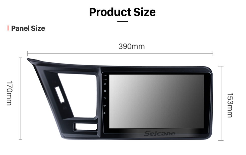 Seicane Andriod 10.0 HD Touchscreen de 9 polegadas 2009 Honda Insight Rádio para carro para canhotos Sistema de navegação GPS com suporte para Bluetooth Carplay