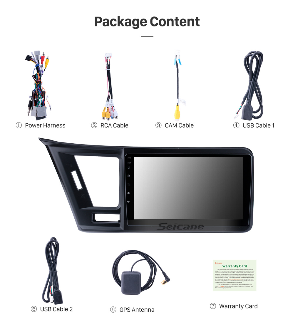 Seicane Andriod 10.0 HD Écran tactile 9 pouces 2009 Honda Insight Autoradio à conduite à gauche Système de navigation GPS avec prise en charge Bluetooth Carplay Seicane Andriod 10.0 HD Écran tactile 9 pouces 2009 Honda Insight Autoradio à conduite à gauche Système de navigation GPS avec prise en charge Bluetooth Carplay