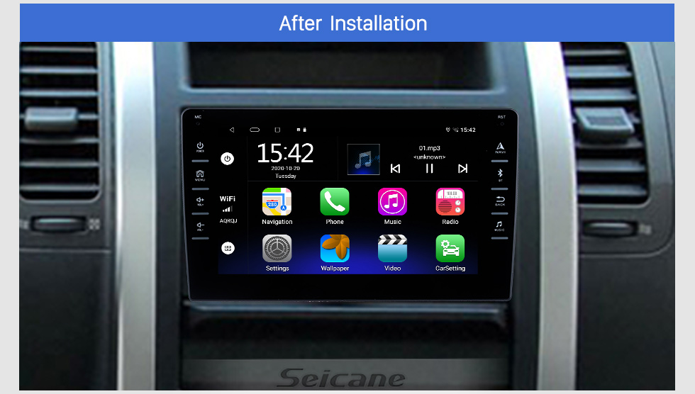 Seicane 8 inch Full Touchscreen Universal car Radio Android 10.0 GPS Navigation System With Radio Rearview Camera 3G WiFi Bluetooth Mirror Link Steering wheel control