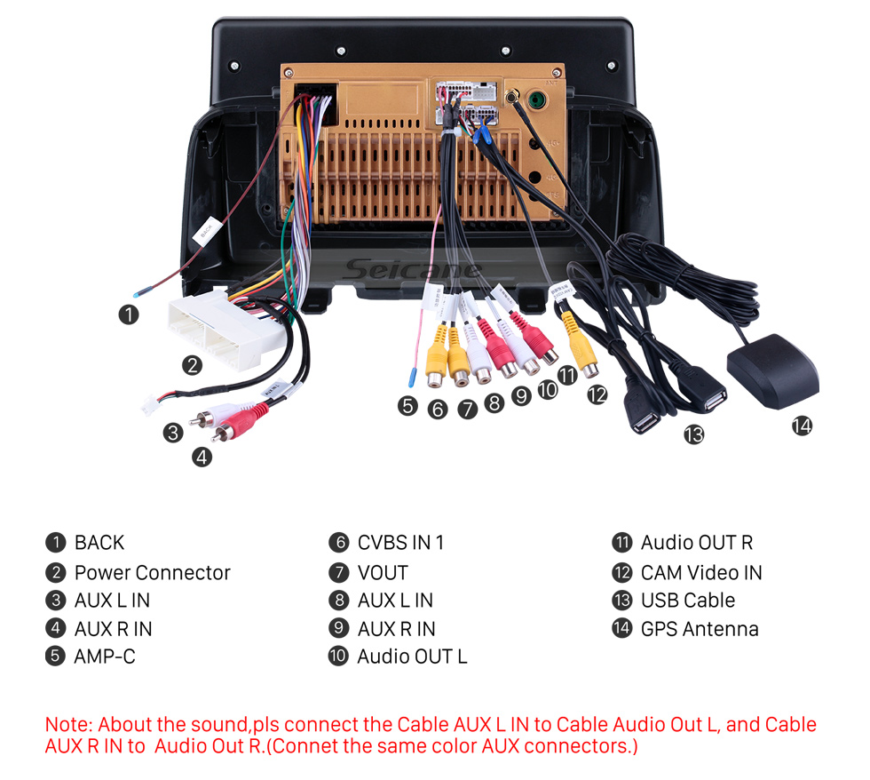 Seicane Android 10.0 HD Touchscreen de 9 polegadas para 2002 2003 2004 2005 2006 Kia Camival Rádio Sistema de navegação GPS com suporte para Bluetooth Carplay