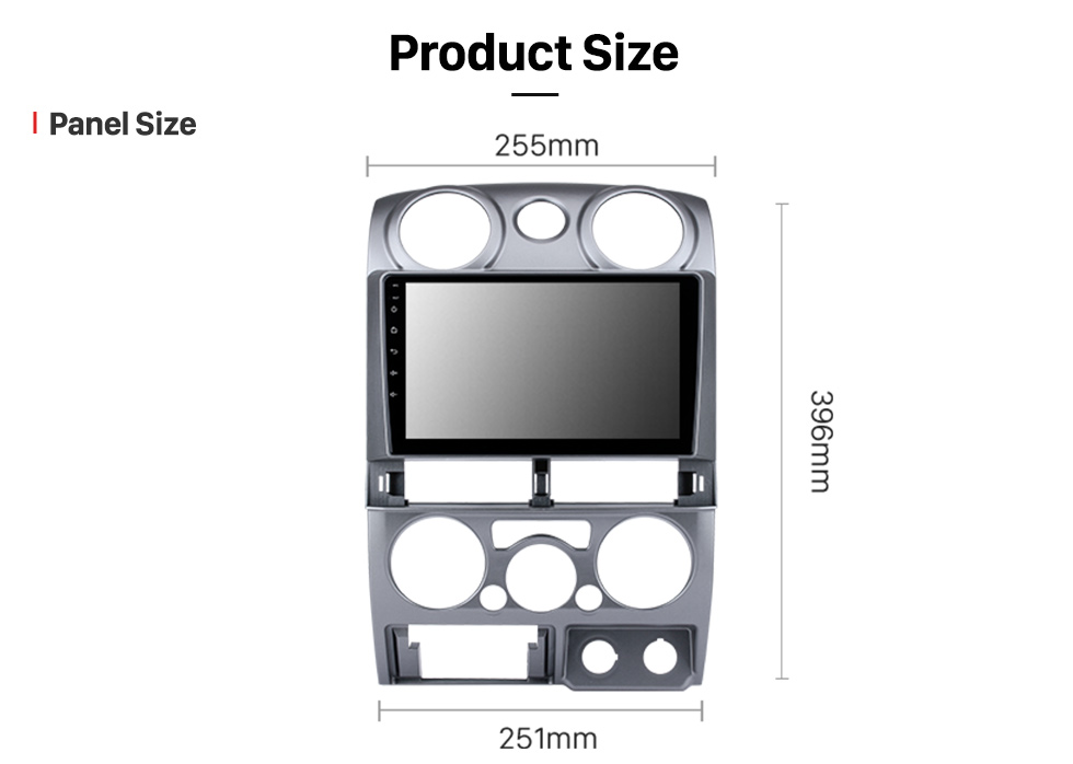 Seicane Android 10.0 HD Pantalla táctil de 9 pulgadas para 2008 2009 2010 2011 Isuzu D-Max Radio Sistema de navegación GPS con USB Bluetooth compatible Carplay