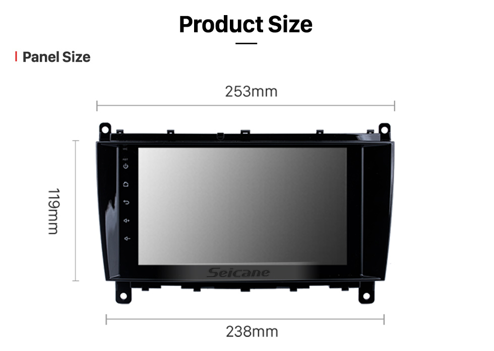 Seicane 8 inch Android 13.0 for Mercedes Benz 2006-2012 CLK W209 / 2004-2008 CLS W219 Radio GPS Navigation System With HD Touchscreen WIFI Bluetooth support Carplay OBD2