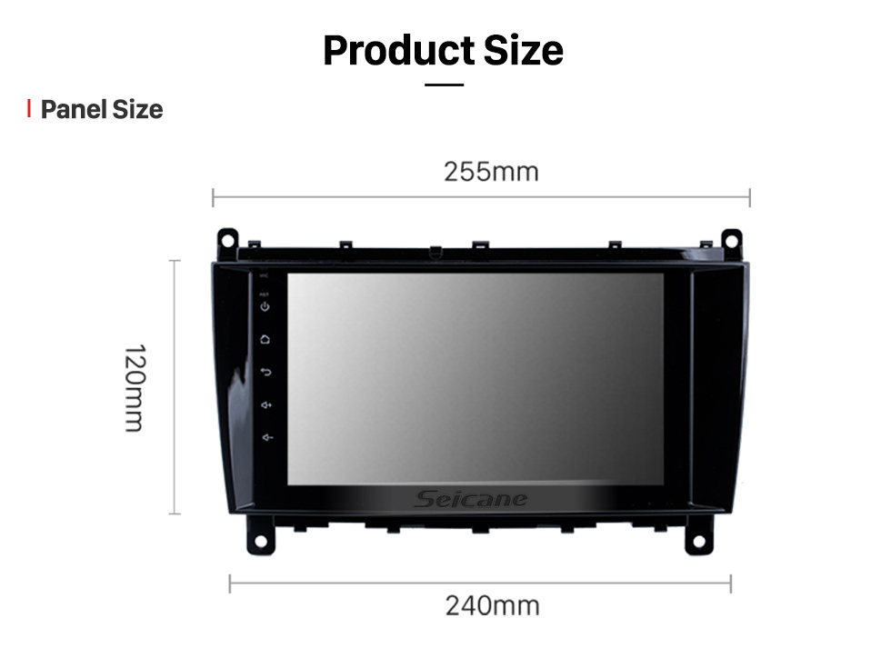 Seicane 8 inch Android 13.0 for Mercedes Benz 2006-2012 CLK W209 / 2004-2008 CLS W219 Radio GPS Navigation System With HD Touchscreen WIFI Bluetooth support Carplay OBD2