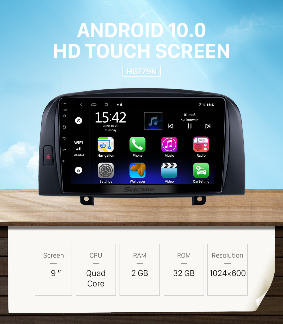 Seicane Pour 2006 Hyundai Sonata 2004-2008 Hyundai Nf Yu Xiang Radio 9 pouces Android 13.0 HD Système de navigation GPS à écran tactile avec prise en charge Bluetooth Carplay OBD2 Seicane Pour 2006 Hyundai Sonata 2004-2008 Hyundai Nf Yu Xiang Radio 9 pouces Android 13.0 HD Système de navigation GPS à écran tactile avec prise en charge Bluetooth Carplay OBD2