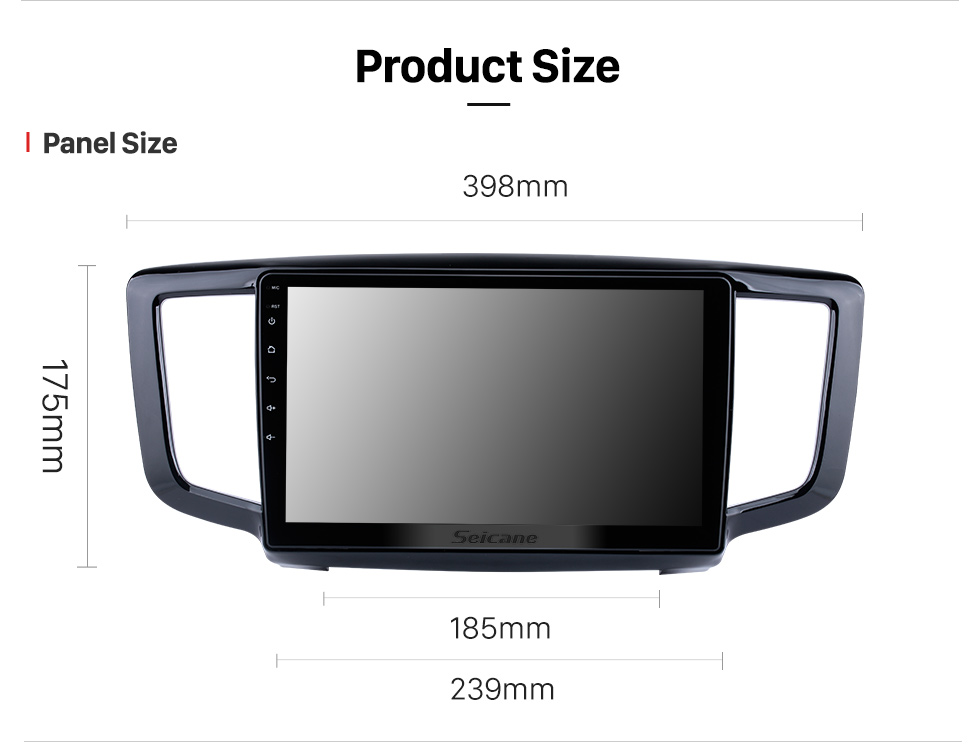 Seicane Andriod 10.0 HD Touchscreen de 10,1 polegadas 2009-2014 Honda Odyssey Versão Média e Baixa Rádio do carro Sistema de navegação GPS com suporte para Bluetooth Carplay