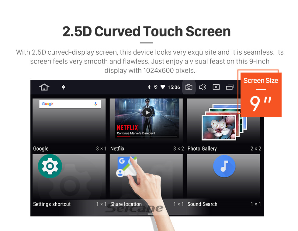 Seicane 2016 SUZUKI ALTO 6 Android 11.0 9 polegadas Rádio de navegação GPS Bluetooth HD Touchscreen WIFI USB Suporte para Carplay TV digital