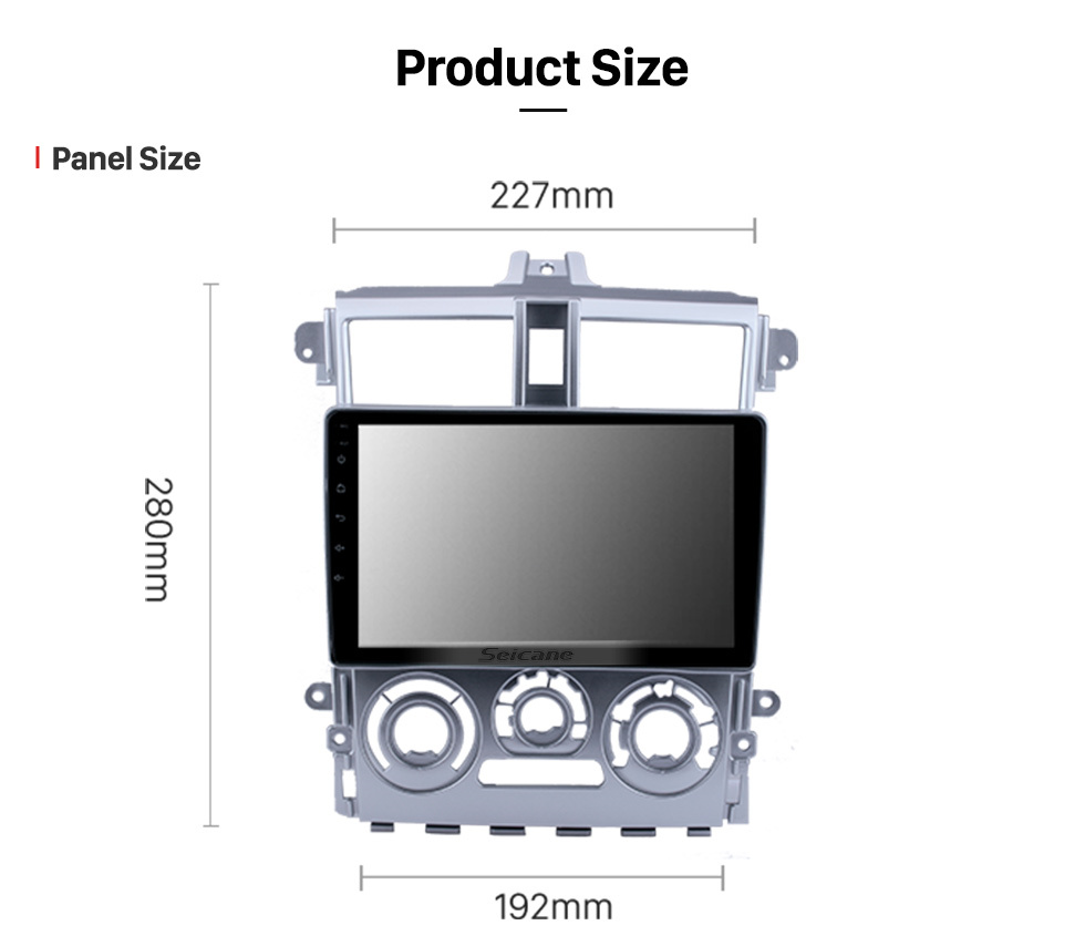 Seicane Android 11.0 HD Touchscreen 9 inch For 2007-2012 Mitsubishi COLT Plus Radio with Bluetooth  GPS Navigation System Carplay support DSP