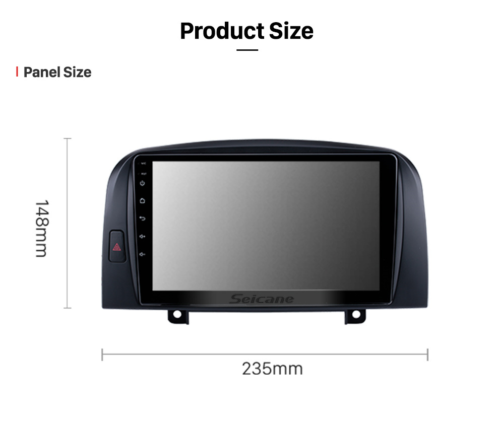 Seicane 9 pouces pour 2006 Hyundai Sonata Radio Android 11.0 système de navigation GPS Bluetooth HD écran tactile support Carplay TV numérique