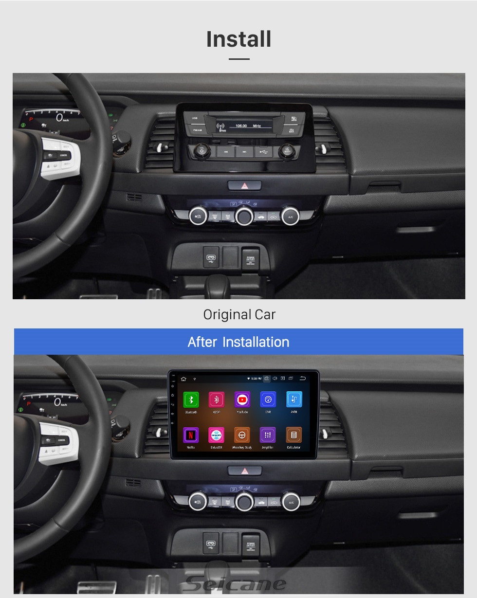 Seicane Andriod 13.0 HD écran tactile 10.1 pouces 2020 Honda Fit autoradio système de navigation GPS avec prise en charge Bluetooth Carplay Seicane Andriod 13.0 HD écran tactile 10.1 pouces 2020 Honda Fit autoradio système de navigation GPS avec prise en charge Bluetooth Carplay