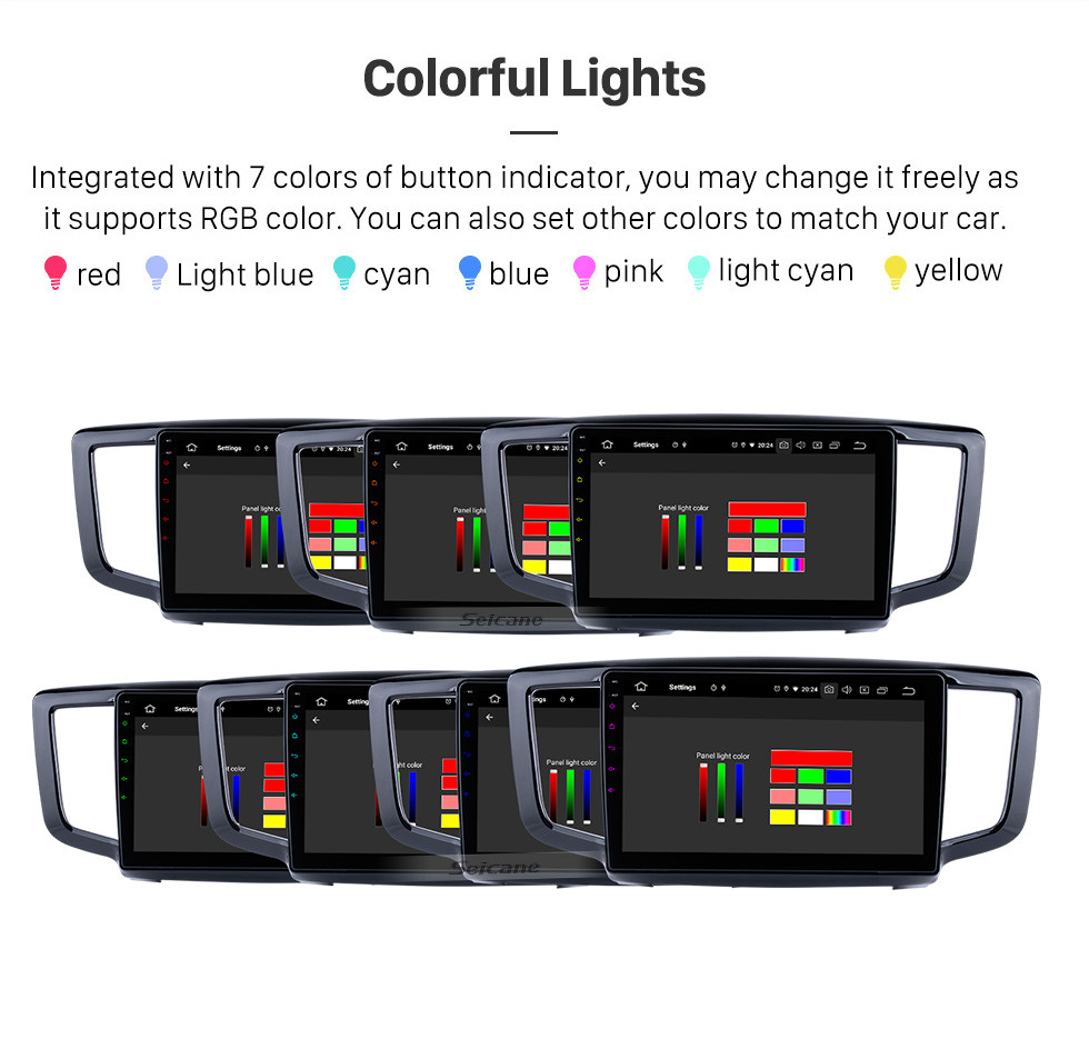 Seicane Andriod 11.0 HD Touchscreen 10,1 Zoll 2019 2020 Honda Odyssey Autoradio GPS-Navigationssystem mit Bluetooth-Unterstützung Carplay